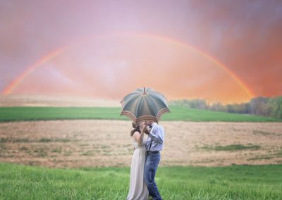 love couple rainbow